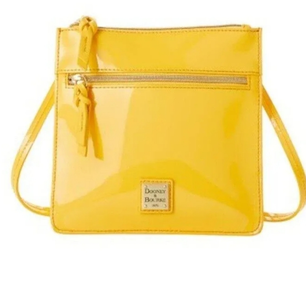 Dooney & Bourke Dandelion Double zip leather Crossbody Bag
